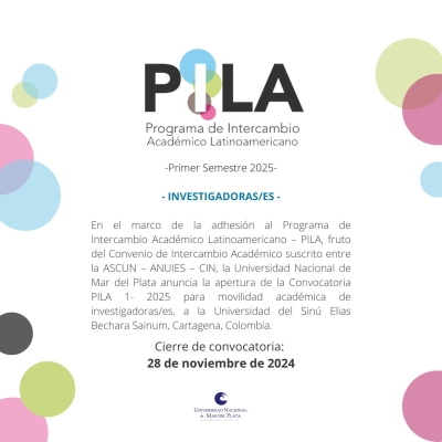 Convocatoria PILA INVESTIGADORES 1-2025 - UNISINU.