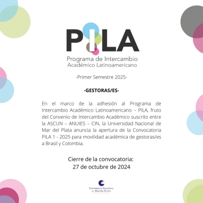 Convocatoria pila gestoras/es 1-2025