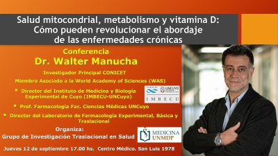 Conferencia Dr. Walter Manucha