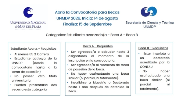 Convocatoria a Becas de Investigación 2026
