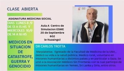 Clase Abierta - Medicina Social
