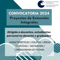 Convocatoria abierta. Proyectos de extensión Integrales 2024